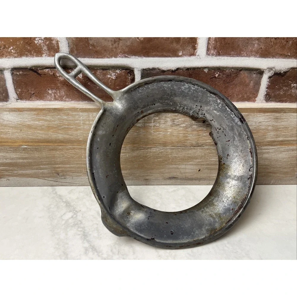 Rare Waffle Iron Aluminum Holder Early 1900's Scandinavian